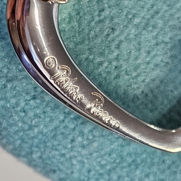 ✨️Tiffany & Co. Tenderness Heart Paloma Picasso 925 Sterling Silver Necklace 💚 - Picture 5 of 14